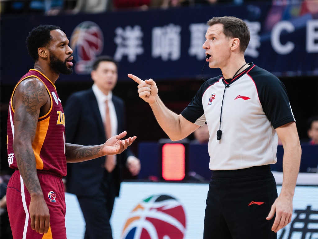 不纵容！广厦‘戏精’假摔被外籍裁判看穿，5秒内连吃两犯，球迷欢呼支持